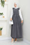 Women's Denim Jeans Gilet Salopet - 3