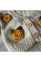Rose Motif Hand Knitted Baby Kids Cardigan Jacket - 4