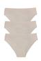 Women's 3-Piece Seamless Laser Cut Non-Marking Lycra Bikini Slip Panties