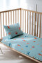 60X120 cm Baby Crib, Park Bed Fitted Sheet Set - Ocean - 2