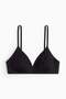 Padded soft microfibre bra