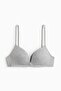 Non-wired cotton push-up bra