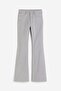 Flared twill trousers