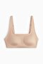 Padded soft microfibre bra