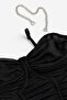 Rhinestone-strap bodycon dress - 2