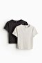 2-pack cropped T-shirts
