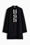Frill-trimmed dress
