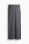 Wide twill trousers