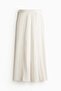 Wide satin trousers