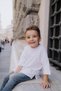 Oversize Unisex Kids White T-shirt