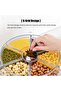 6-Grid 360° Rotating Cereal & Grain Dispenser, Airtight Storage with One-Click Output - 4