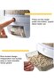 6-Grid Rotating Rice & Grain Dispenser, 5KG Moisture-Resistant Storage Box with Lid for Kitchen - 6