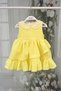 Lace Collar Şile Cloth Girls' Baby Yellow Cotton Dress