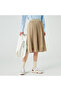 Women's Loose Fit Printed Beige Skirt - 3