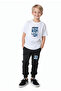 Wild Printed Boy's Short Sleeve Double Pocket Bottom-Top Set
