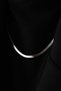 Steel Italian Chain Herringbone Snake Necklace Non Tarnish 45cm/4mm Unisex