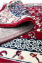 Ravza Patterned Red Carpet Woven Prayer Rug - 3