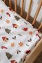 60X120 cm Baby Crib Duvet Cover & Sheet Set, Cotton Satin - New Year's Eve - 5