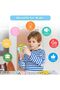 Topcolor Audible Flash Cards for Toddlers 1-6, 112 Double-Sided Cards, 224 Words, Pink Reader - 2