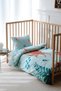 Baby Crib, Park Bed (60X120 cm) Duvet Cover & Sheet Set, Cotton Satin - Ocean