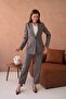 Single Button Classic Suit Light Brown - 4