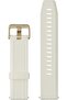QUICK RELEASE BANDS (20 MM) WHITE WITH LIGHT GOLD HARDWARE
