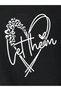 Let Theim Kalp T-Shirt - Black Oversize Printed Crew Neck Printed Short Sleeve Loose Fit - 3