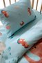 Baby Crib, Park Bed (70X110 cm) Duvet Cover & Bed Sheet Sets, Cotton Satin - Ocean - 3