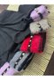 Women's Beaded Beard Socks 6 Pairs Colored Cotton