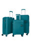Anti Theft Stylish PP 3 Pcs Trolley Set -LAKE BLUE