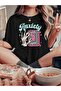 Anxiety T-Shirt - Black Oversize Printed Crew Neck Printed Short Sleeve Loose Fit