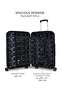 Anti Theft Stylish PP 3 Pcs Trolley Set - DARK GREEN - 3
