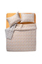 Okhla Handicraft Printed Quilted Cotton Velvet Cotton Velvet Bedspread Set 260X280 cm Gray - 2