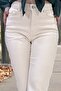 Women's Jean Jeans - Spanish Leg, Lycra, Cream Color - 5