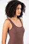 Erdem Weweus Brown Viscose Camisole Ribbed Look Athlete Body T-Shirt2106 - 4