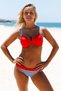 Women's Red Padded Bikini Top MS41871-2 - 2