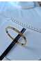 Thin Steel Handcuff Bracelet with Roman Numerals - 2
