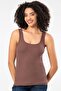 Erdem Weweus Brown Viscose Camisole Ribbed Look Athlete Body T-Shirt2106 - 3