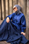 Women's Sleeve and Embroidered Shirt Navy Blue - 4