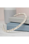 Silver Pearl & Zircon Stone Special Occasion Bridal Crown