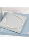 Silver Pearl & Zircon Stone Special Occasion Bridal Crown - 2