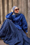 Women's Sleeve and Embroidered Shirt Navy Blue - 2