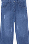 Navy Blue Distressed Tight Leg Adjustable Waist Boys' Jean Trousers 20060 - 2