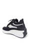 Black Color Denim Knitwear Material Lace-Up Sneakers Women's Sports Shoes between Sizes 36-40 - 6