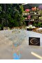 Lav Odin Gilded Coffee Side Water Glass, Soft Drink Soda Glass for 6 People, Presentation, Modern - 2