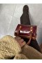 Women's Burgundy Mini Hand and Shoulder Bag