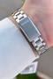 Silver Color Women's Wristwatch with Black Cord - 6