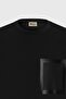 Men's Black Slim Fit Narrow Cut Crew Neck Cotton Printed T-Shirt - 7