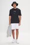 Men's White Standard Fit Regular Cut Cotton Stretch Knitted Shorts
