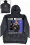 Luis Miguel Unisex Oversize Hooded Sweatshirt with Back Print - Singer Retro Hoodie